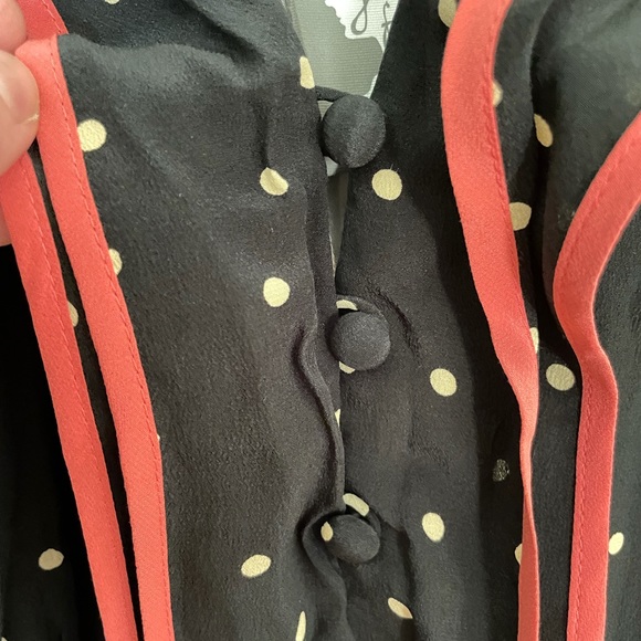 Anthropologie Polka Dot Retro Romantic Dress 14 - Picture 6 of 12